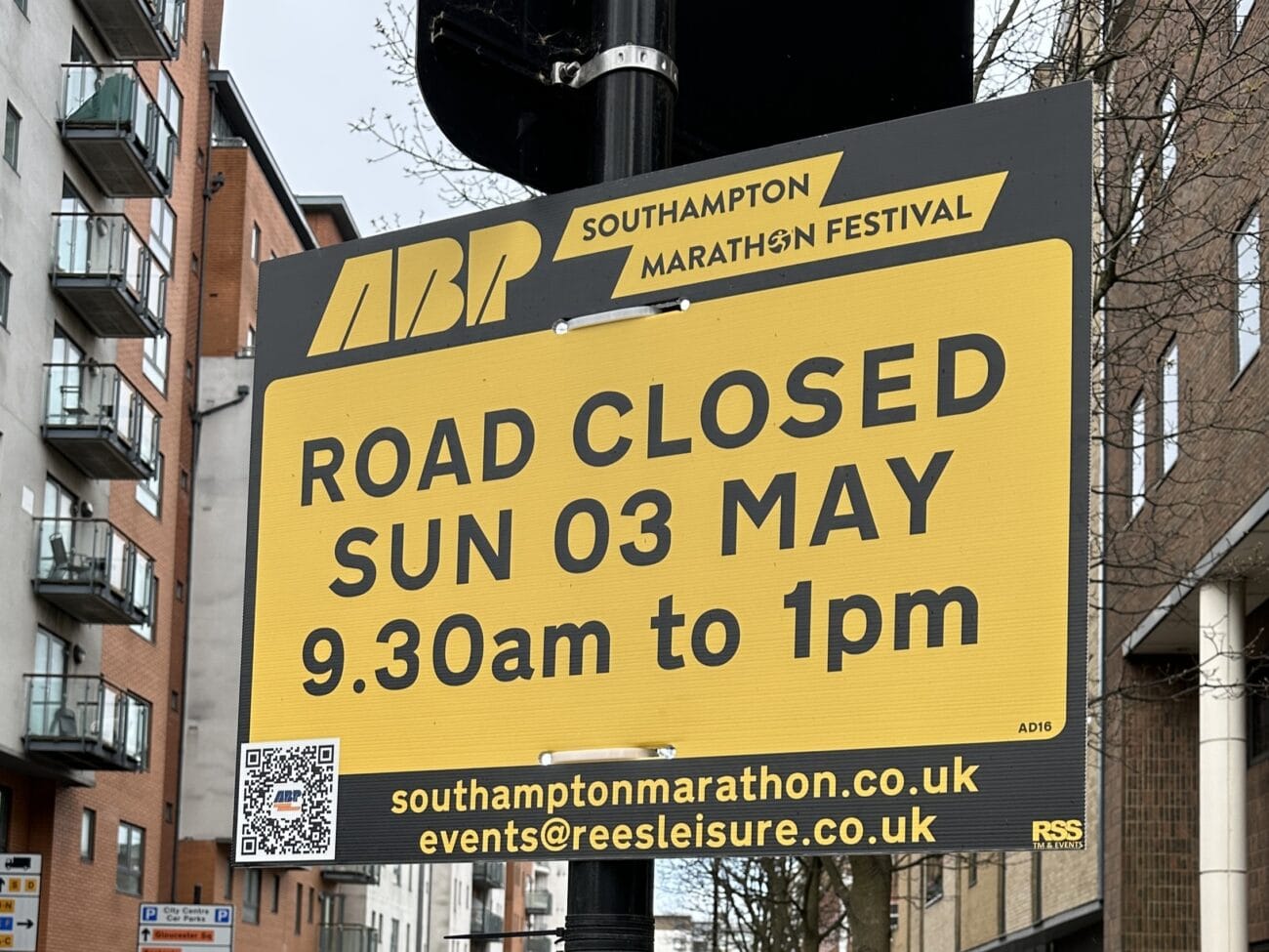 ABP Southampton Marathon Road Closures