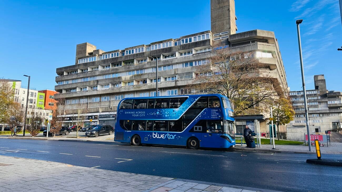 Blue Star Bus in Southampton