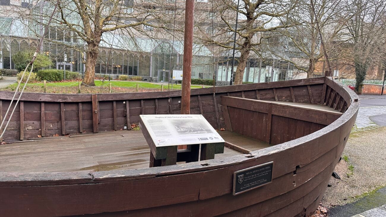 Cargo Ship Replica near Southampton Town Walls