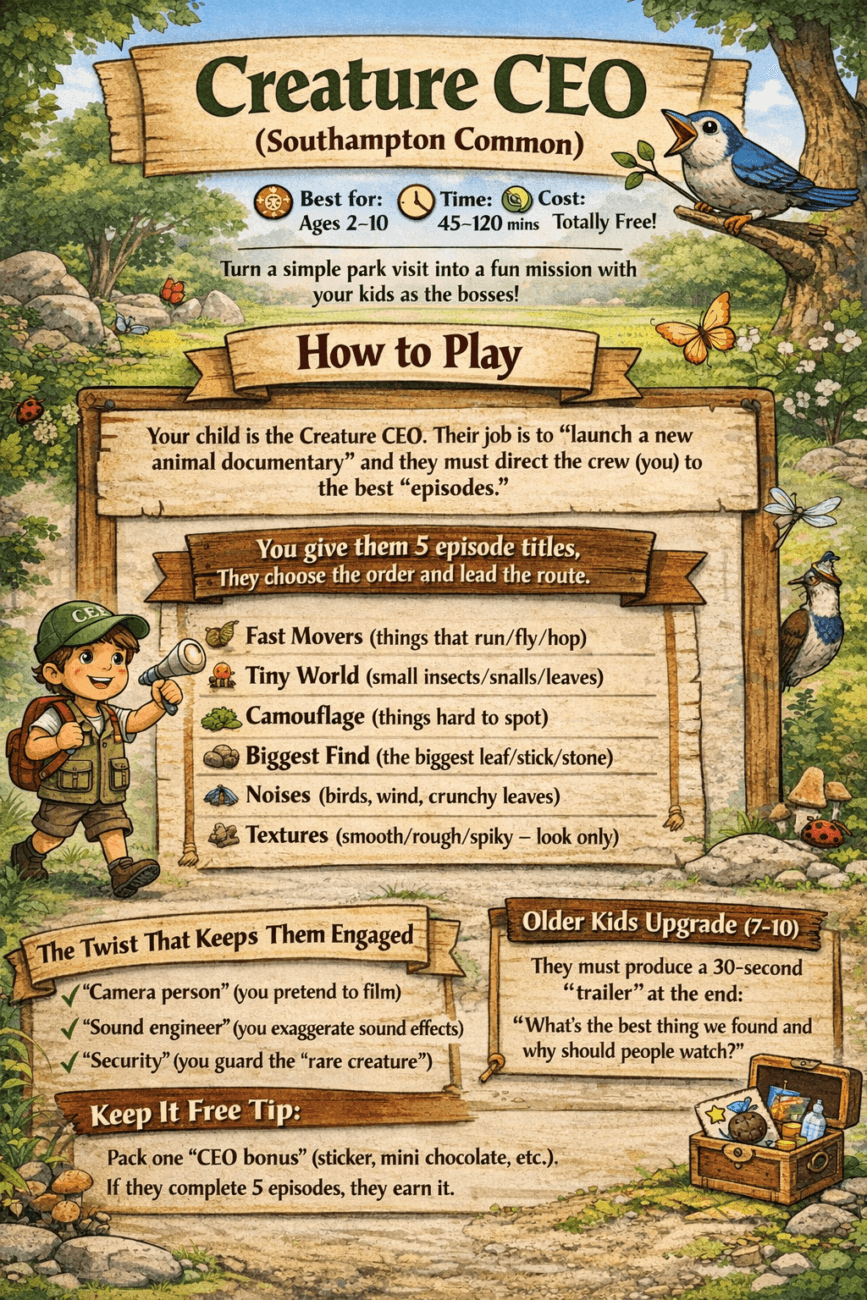 Creature CEO game at Southampton Common