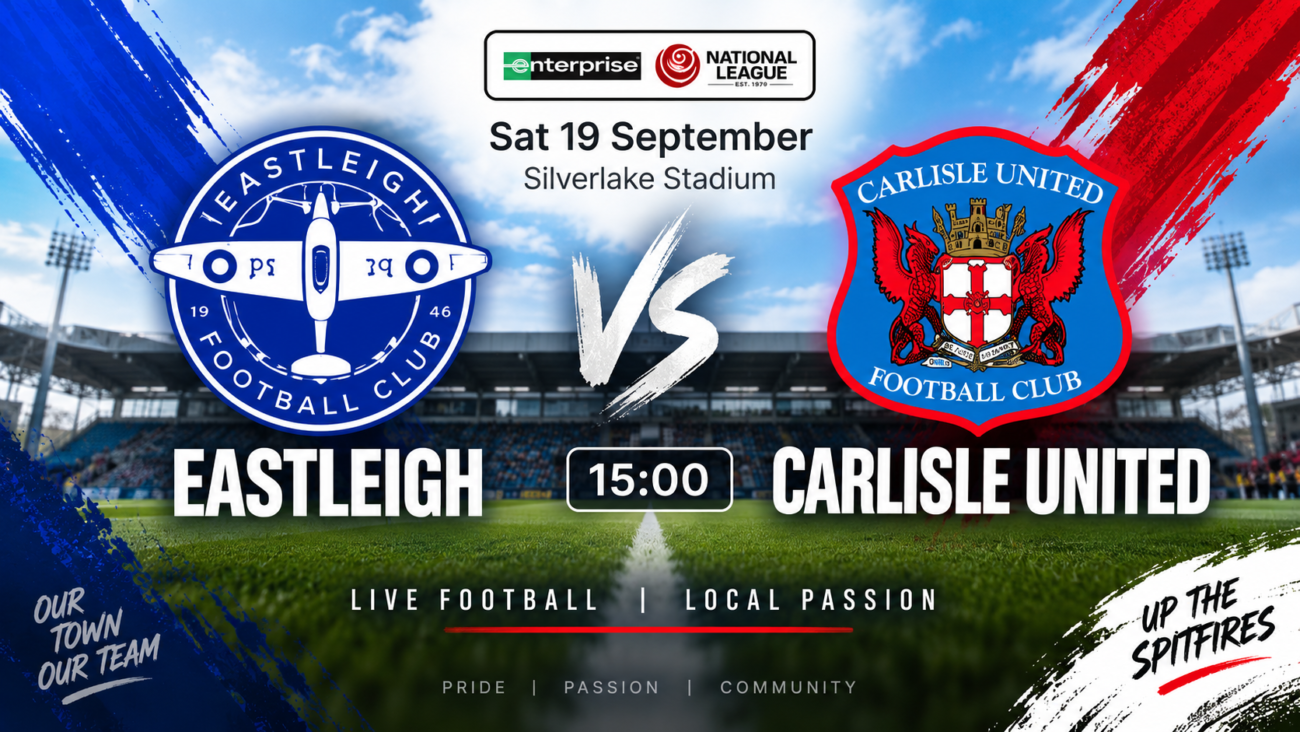 Eastleigh FC vs Carlisle United at National League 2026