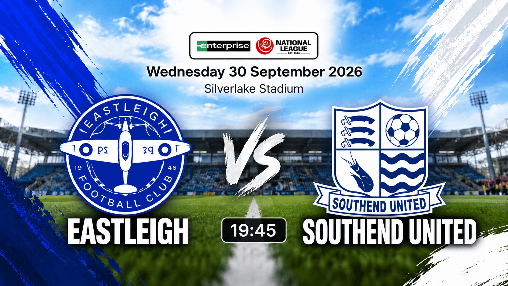 Eastleigh FC vs Southend United National League 2026