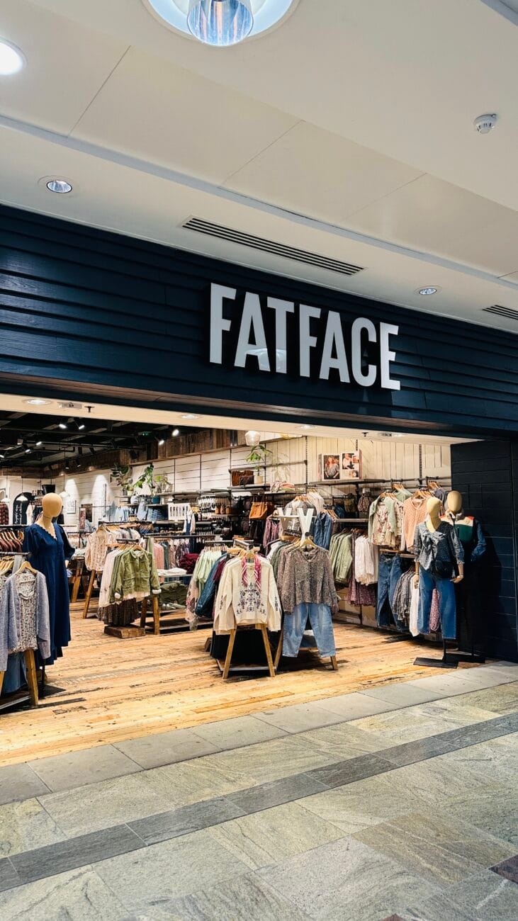 FatFace shopfront at Westquay, Southampton