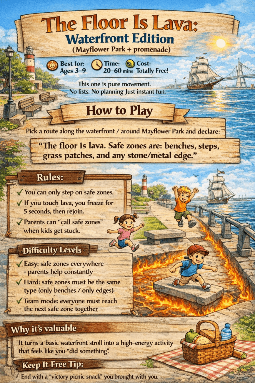 Floor is Lava waterfront game Southampton