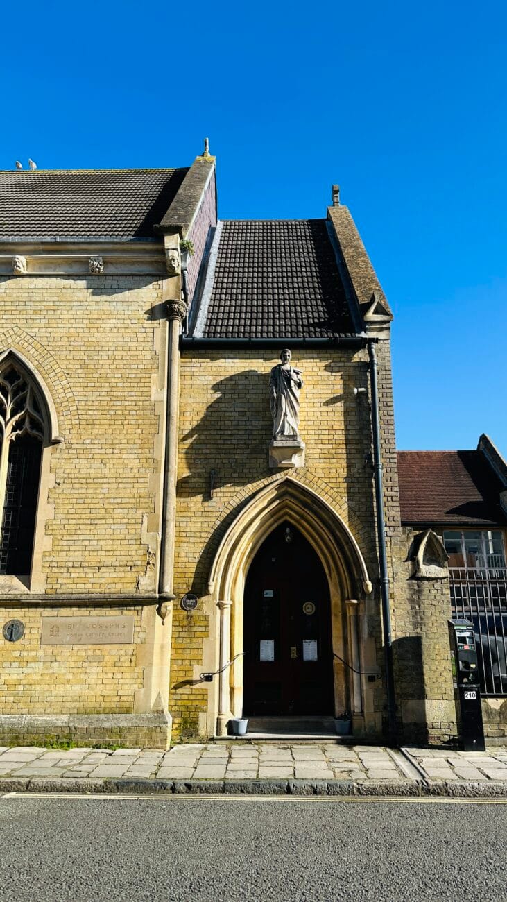 Front entrance of St Joseph’s Catholic Church