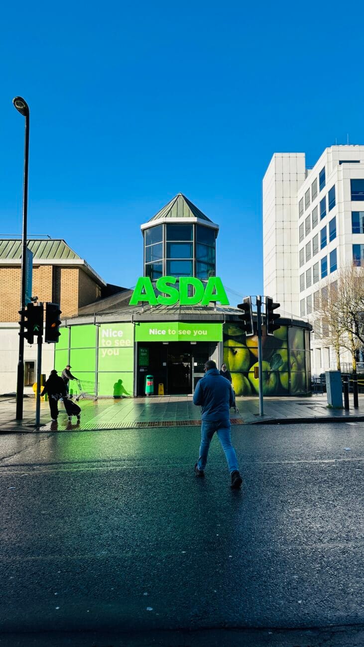 Front of ASDA Southampton supermarket