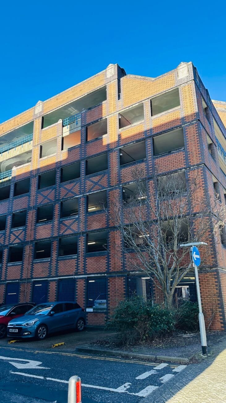 Grosvenor Square Multi-Storey Car Park Front Area