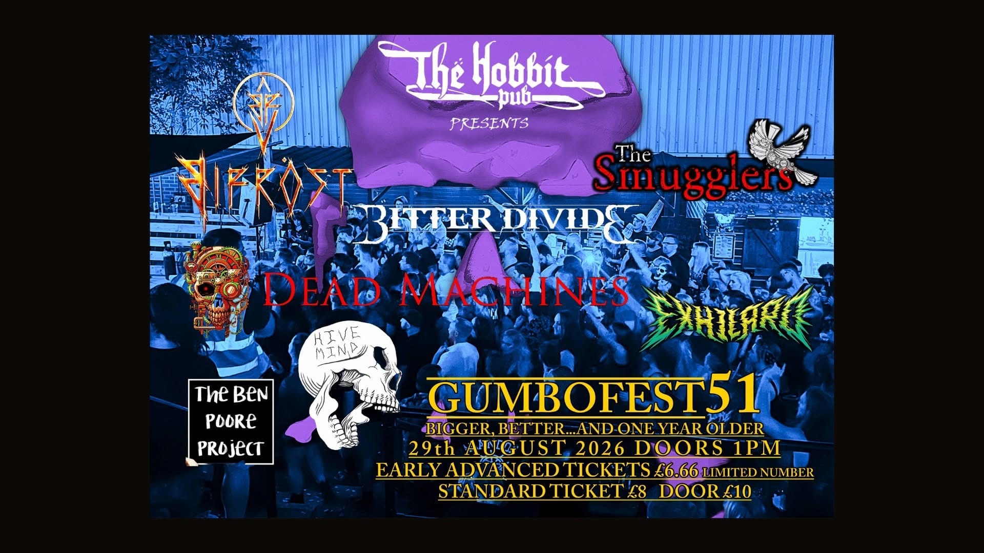 Gumbofest 51 Rock and Metal Festival at The Hobbit Pub