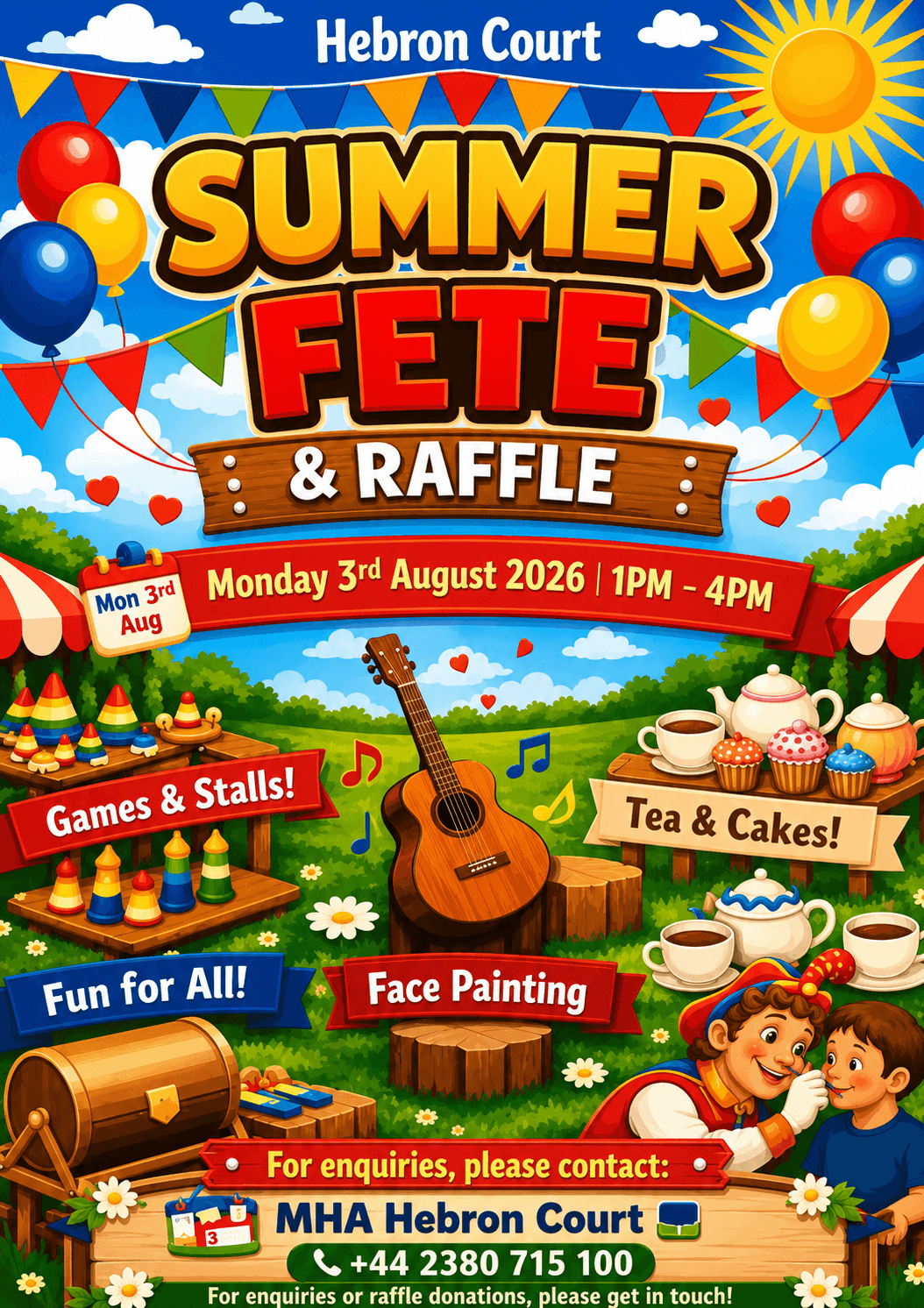 Hebron Court Summer Fete & Raffle 2026
