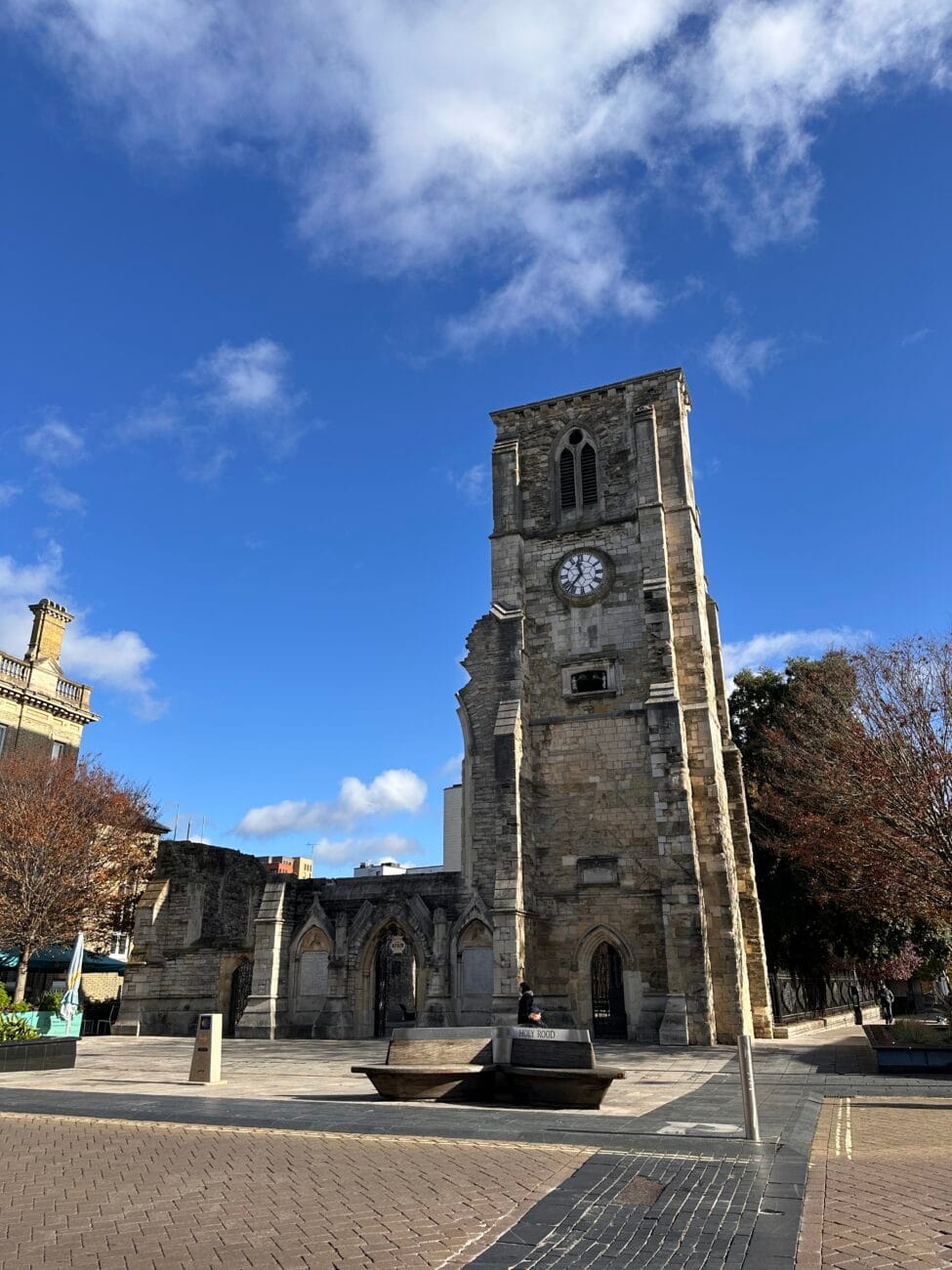 Holyrood Church exterior view from the street