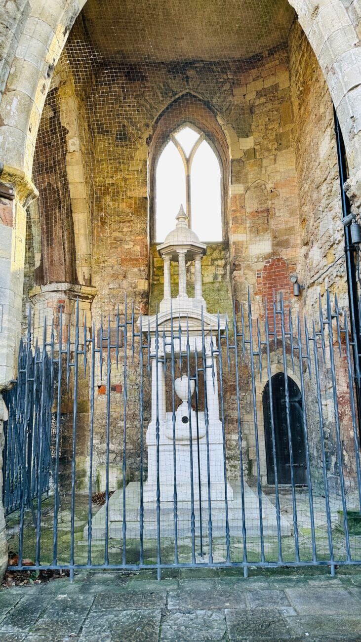 Holyrood Church historic remains in Southampton