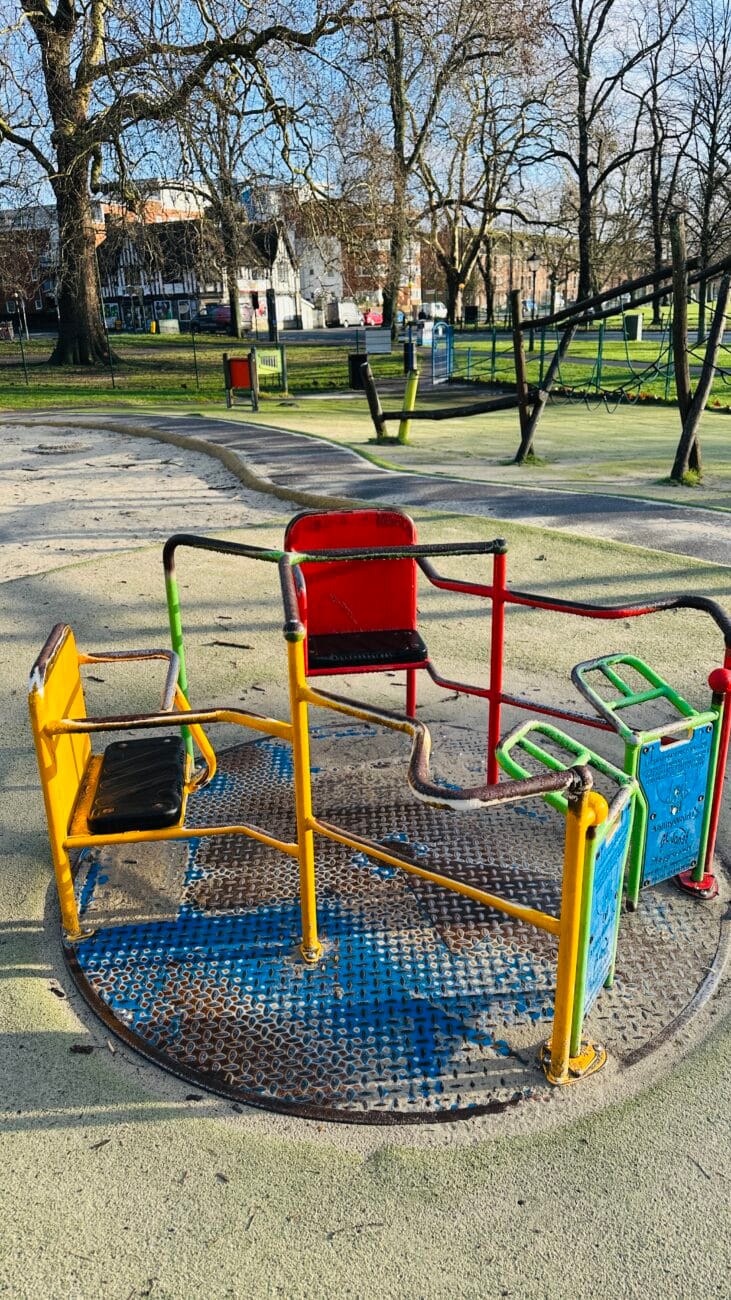 Houndwell Park play equipment close-up