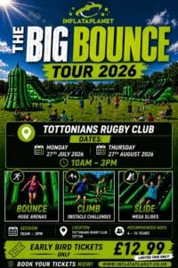 Inflataplanet Big Bounce Tour 2026 at Tottonians Rugby Club