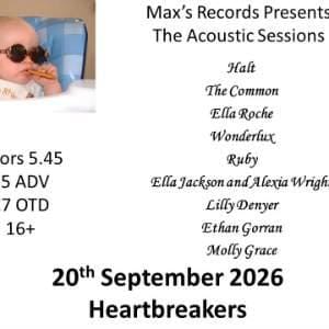 Max's Records Presents: Halt + The Common Live at Heartbreakers