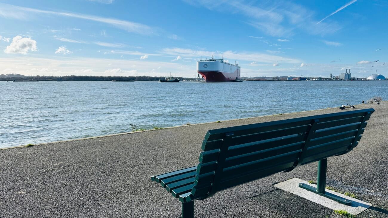Mayflower Park view toward Southampton Water