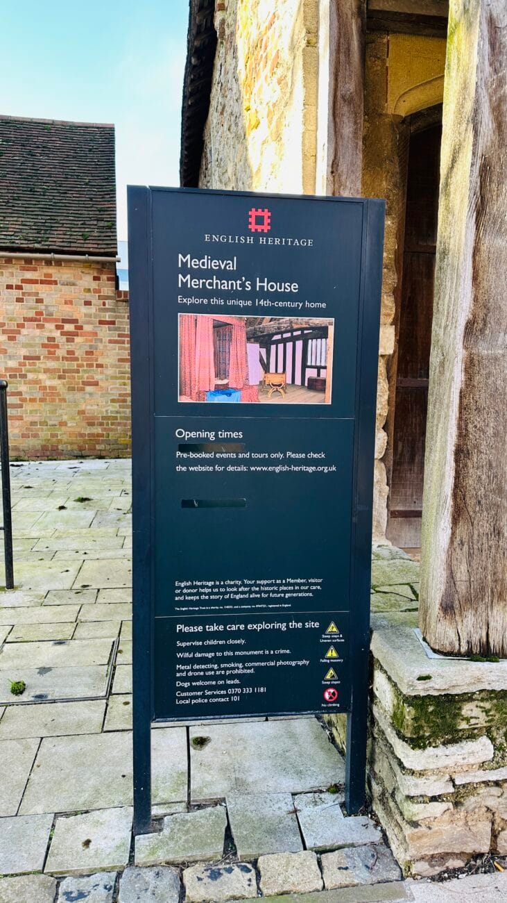 Medieval Merchant’s House heritage site in Southampton