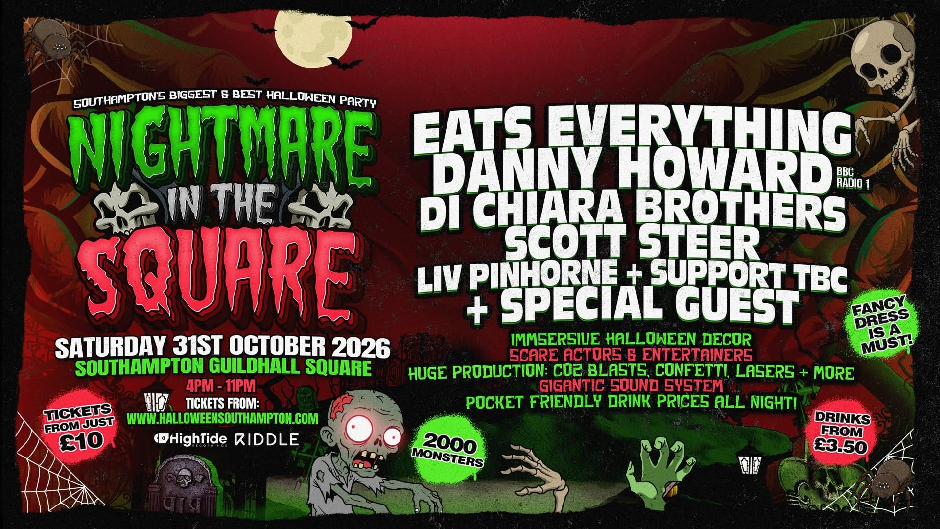 Nightmare in the Square - Southampton Halloween Party