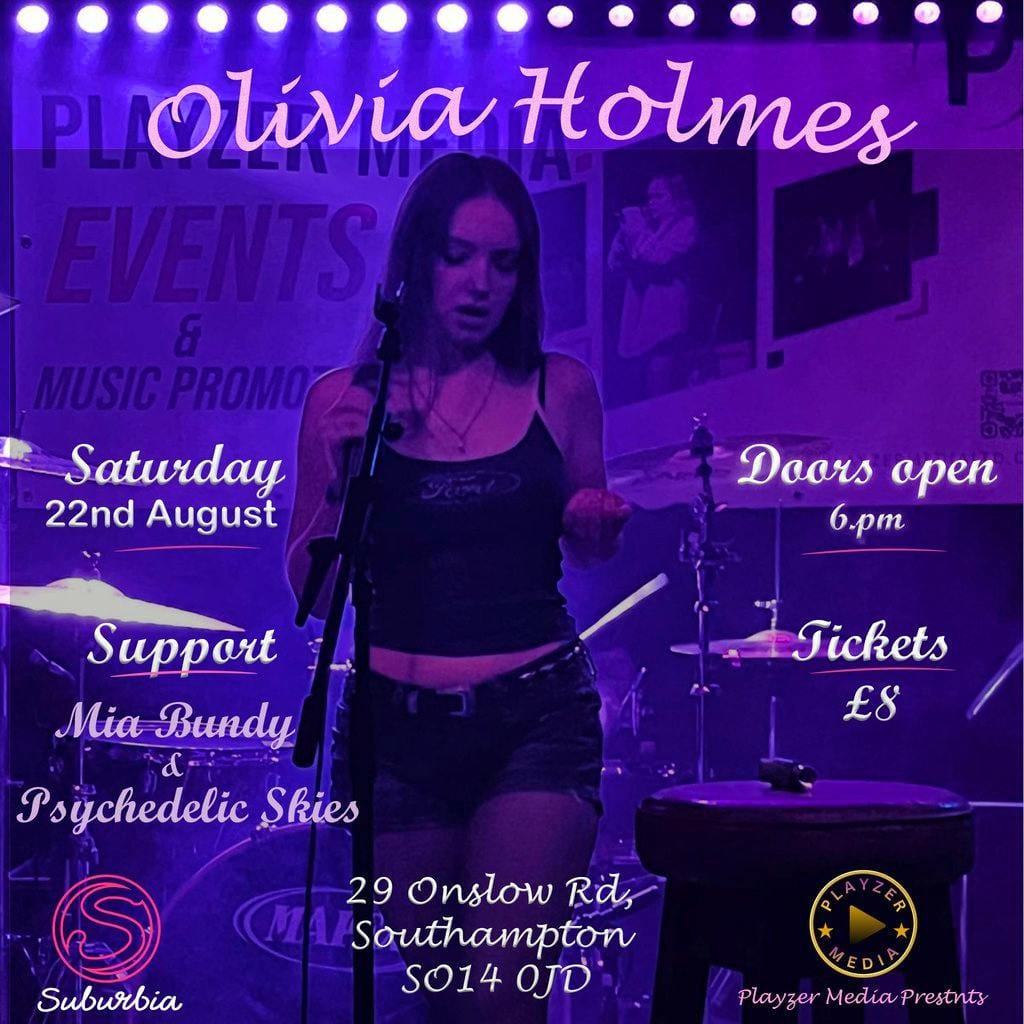 Olivia Holmes Live at Suburbia Southampton