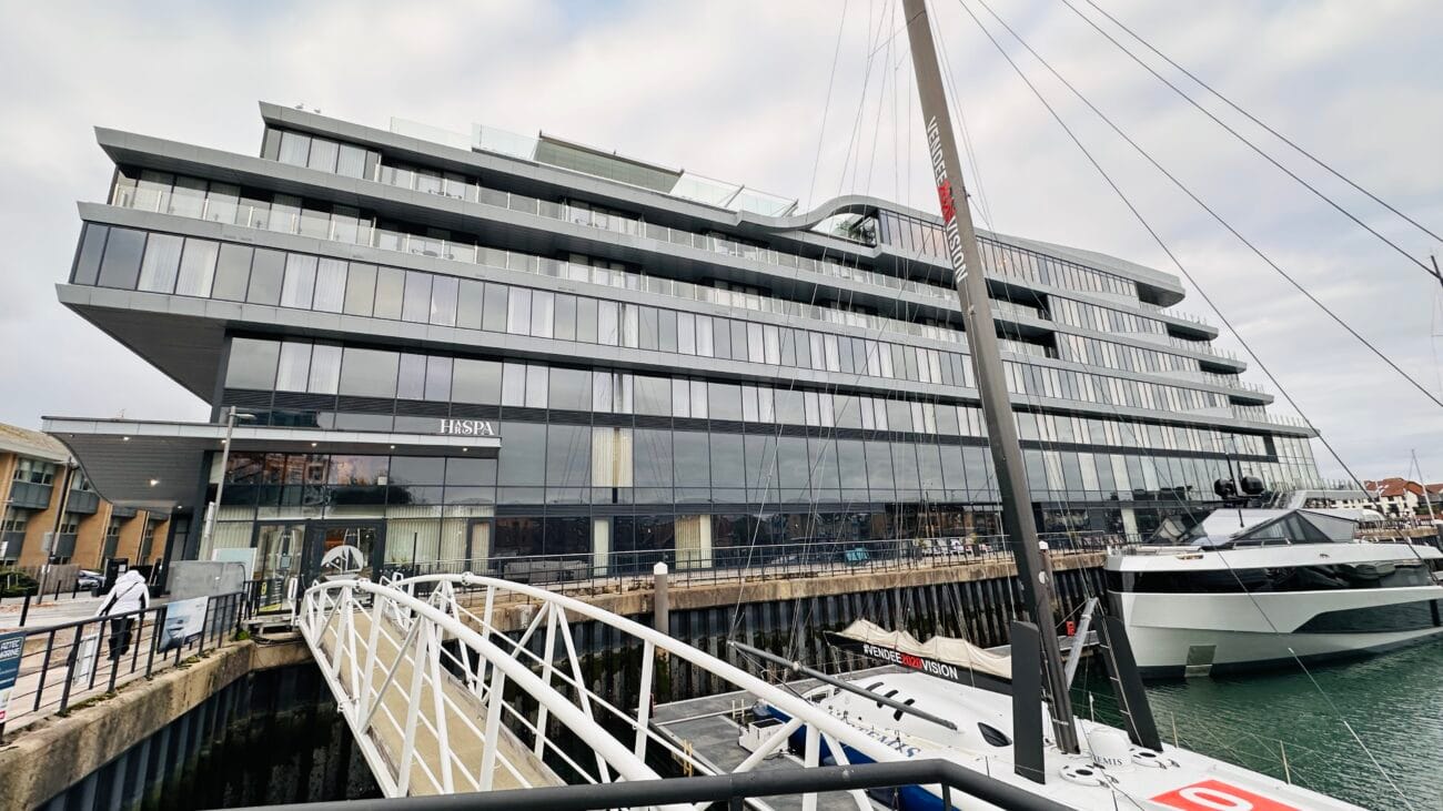 Outside Harbour Hotel in Ocean Village, Southampton