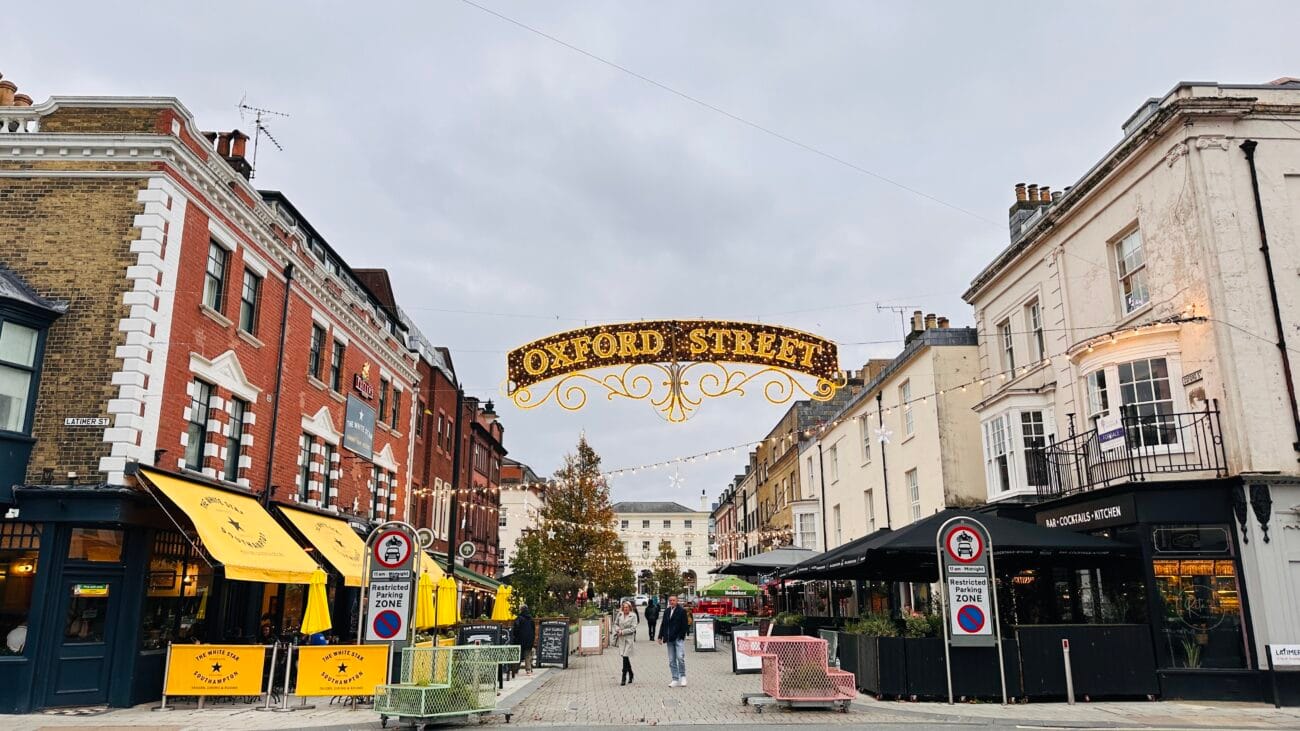 Oxford Street along Southampton’s Old Town