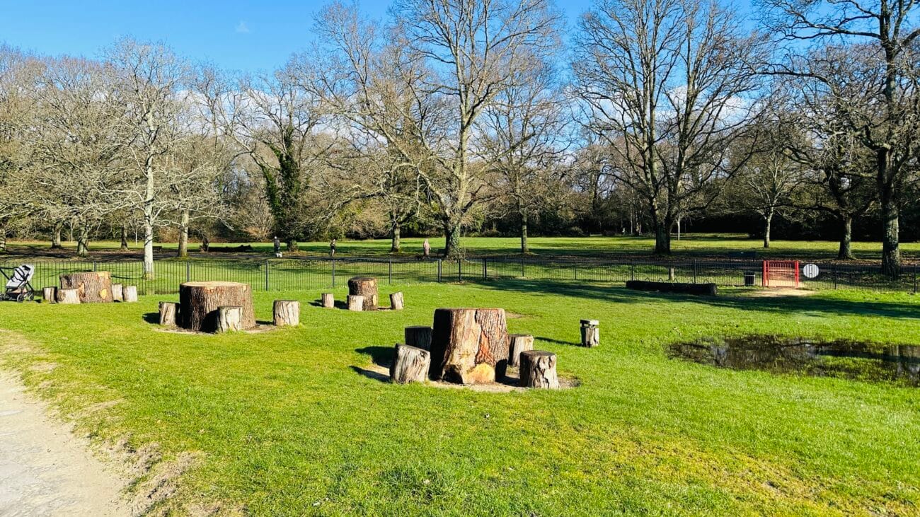 Picnic tables at Southampton Common