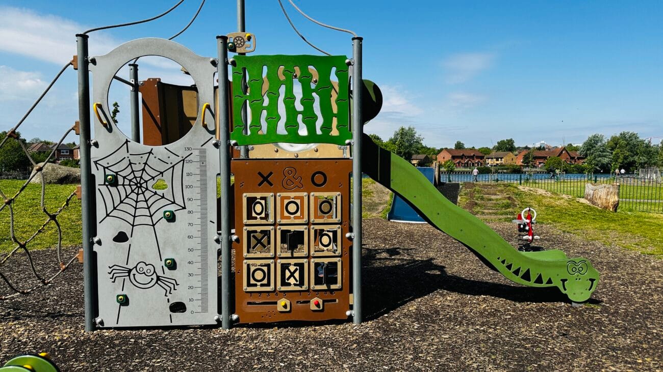 Riverside Park Play Area Slides