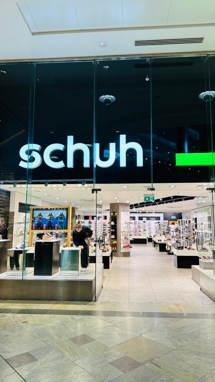 SCHUH shopfront at Westquay, Southampton