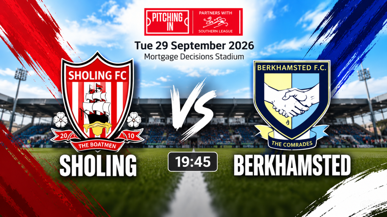 Sholing FC vs Berkhamsted Southern League 2026
