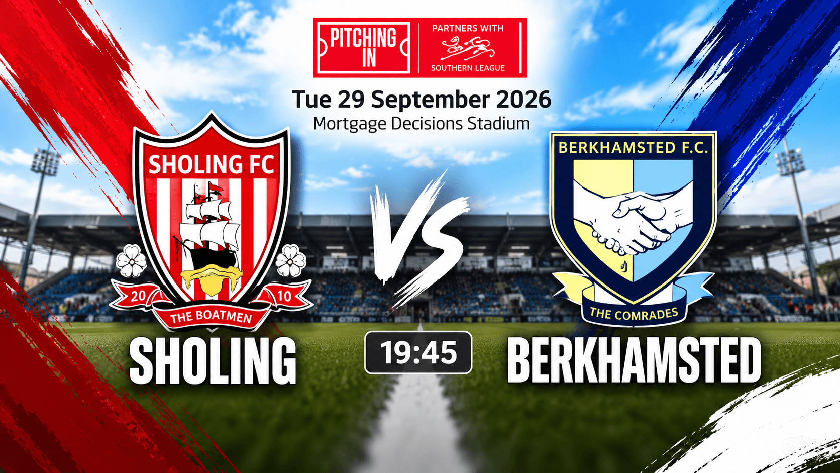 Sholing FC vs Berkhamsted Southern League 2026