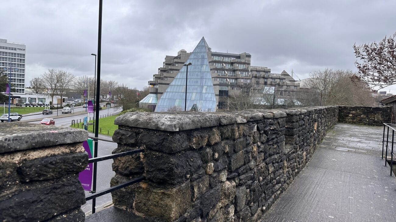 Southampton Town Walls and nearby buildings