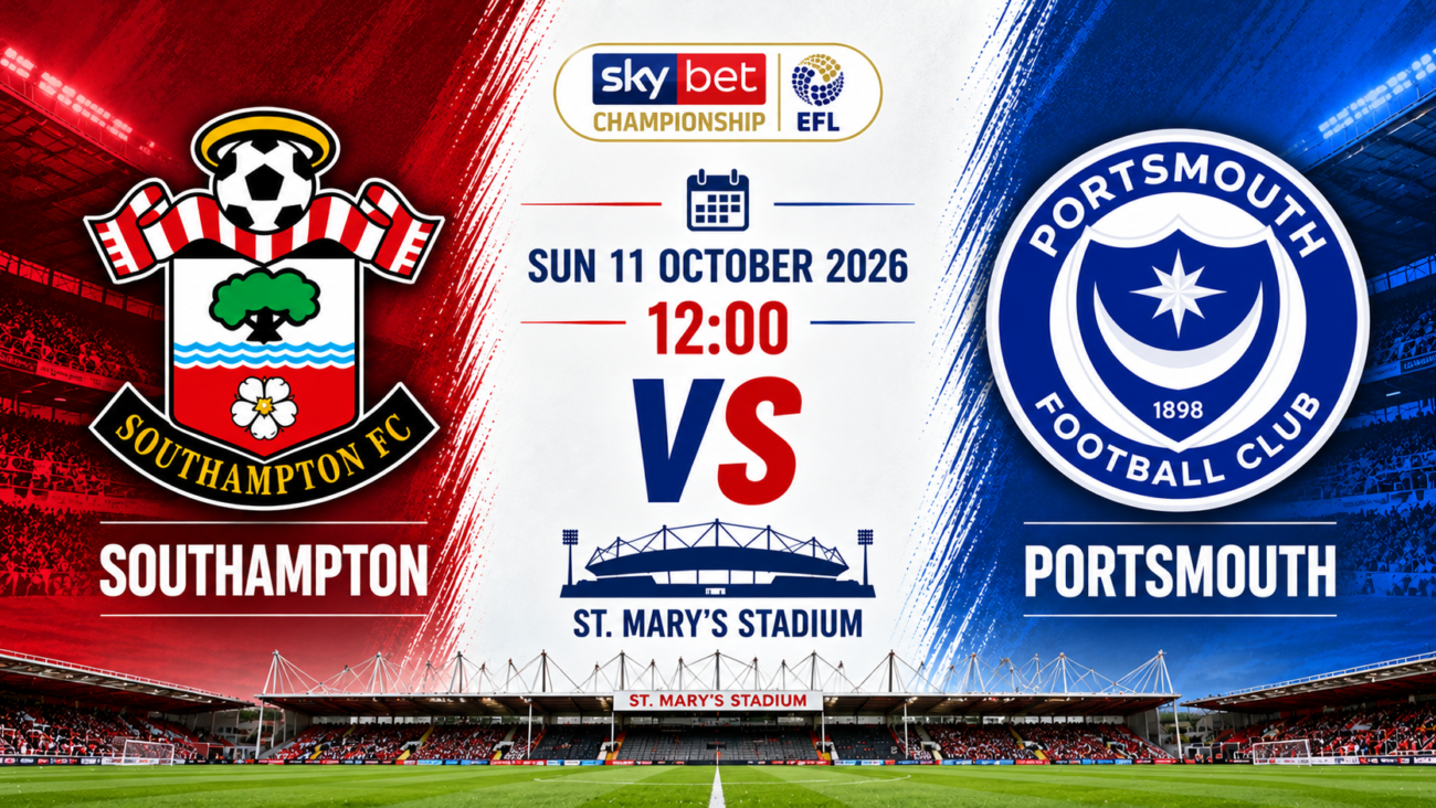 Southampton vs Portsmouth – Sky Bet Championship 2026/27