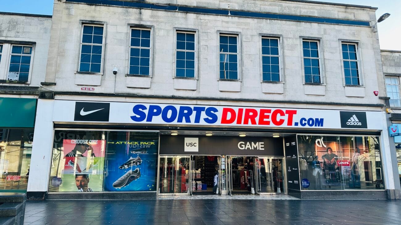Sports Direct shopfront in Southampton city centre