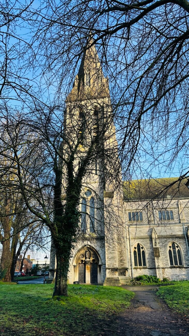 St Mary’s Church entrance and steps, Southampton