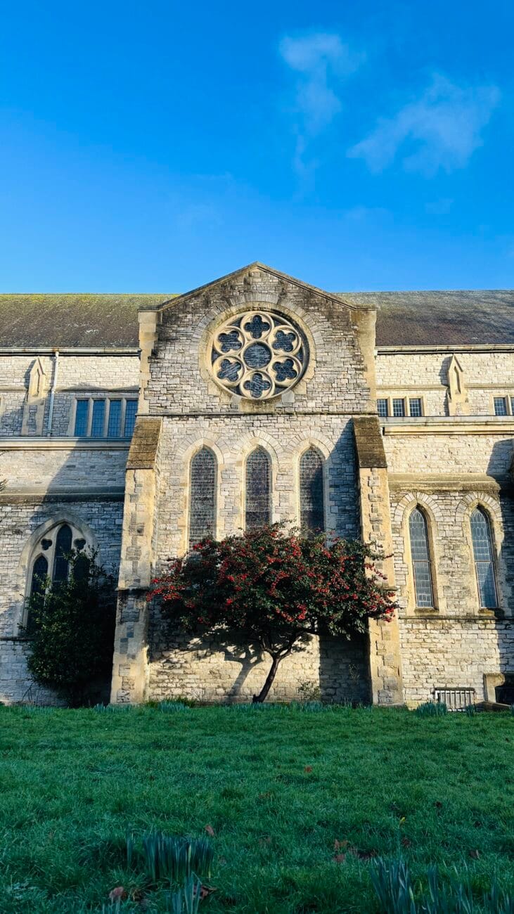 St Mary’s Church exterior in daylight, Southampton