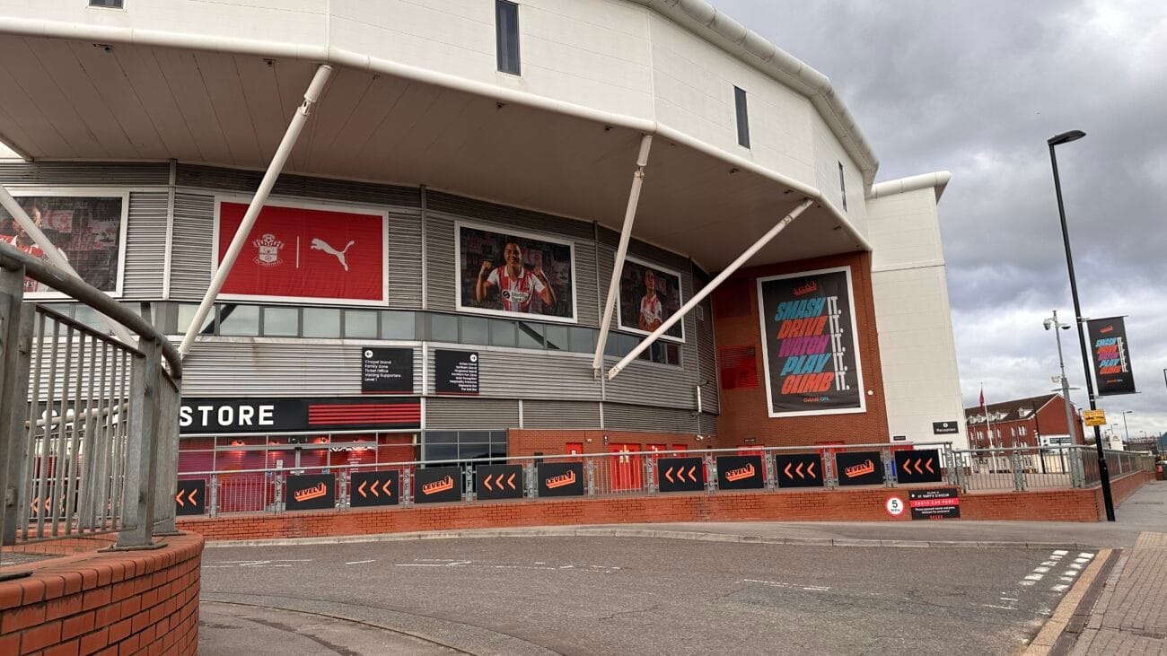 St Mary’s Stadium main entrance and facade