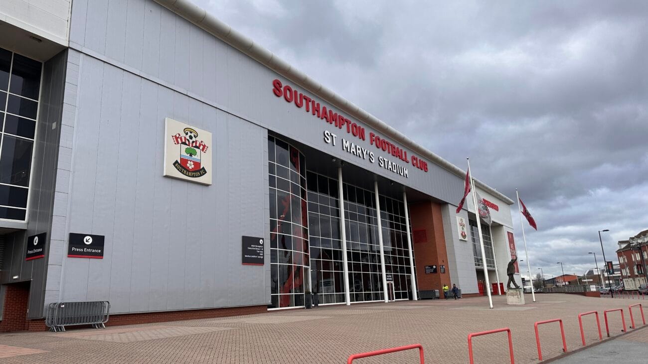 St Mary’s Stadium main gate and signage