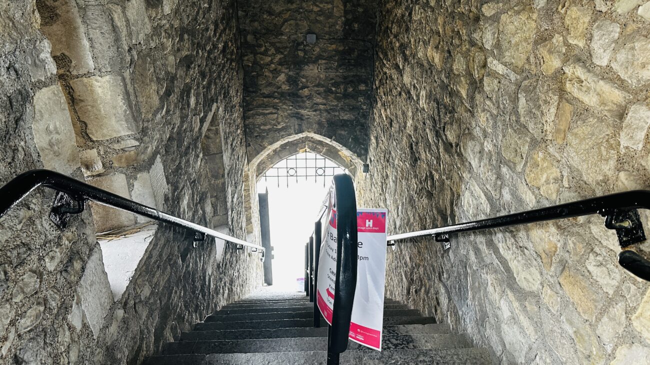 Stairs going into the main hall of the Bargate