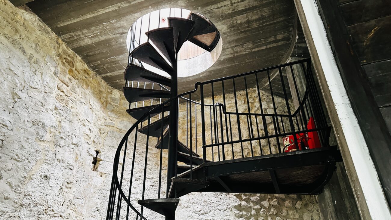 Stairs going up the Rooftop of the Bargate