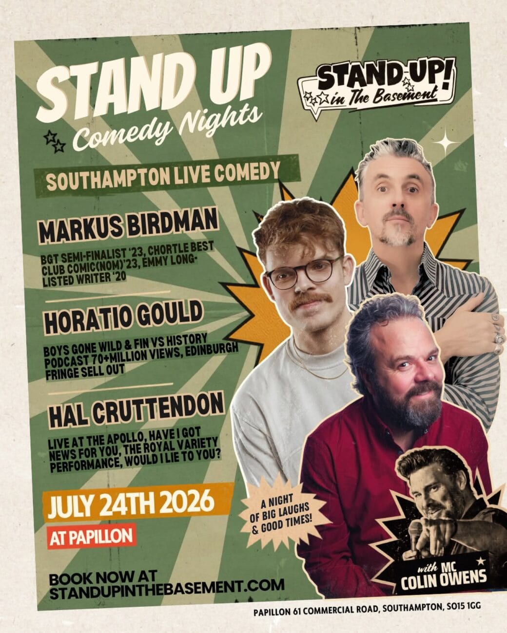 Stand Up In The Basement 2026