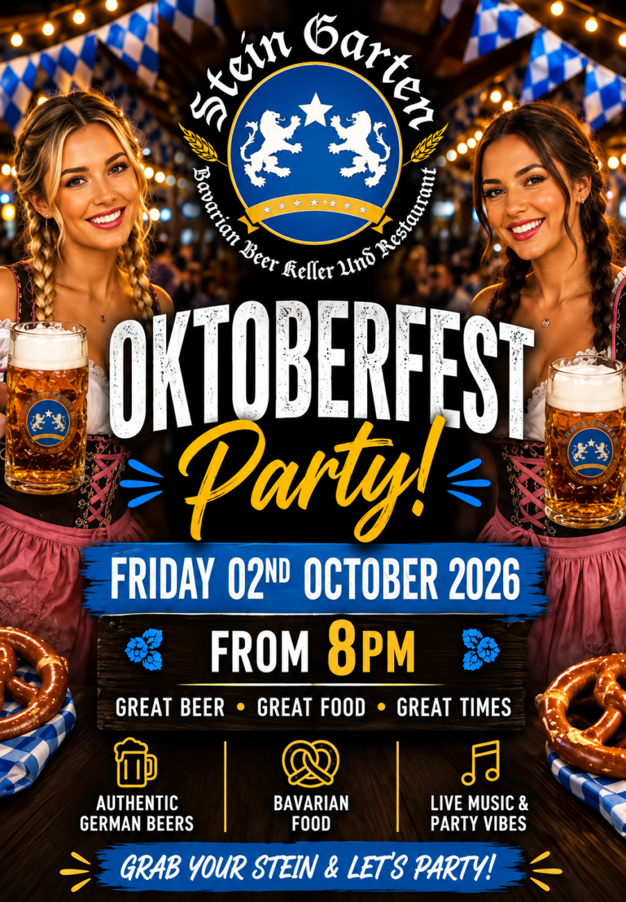 Stein Garten Oktoberfest Party 2026