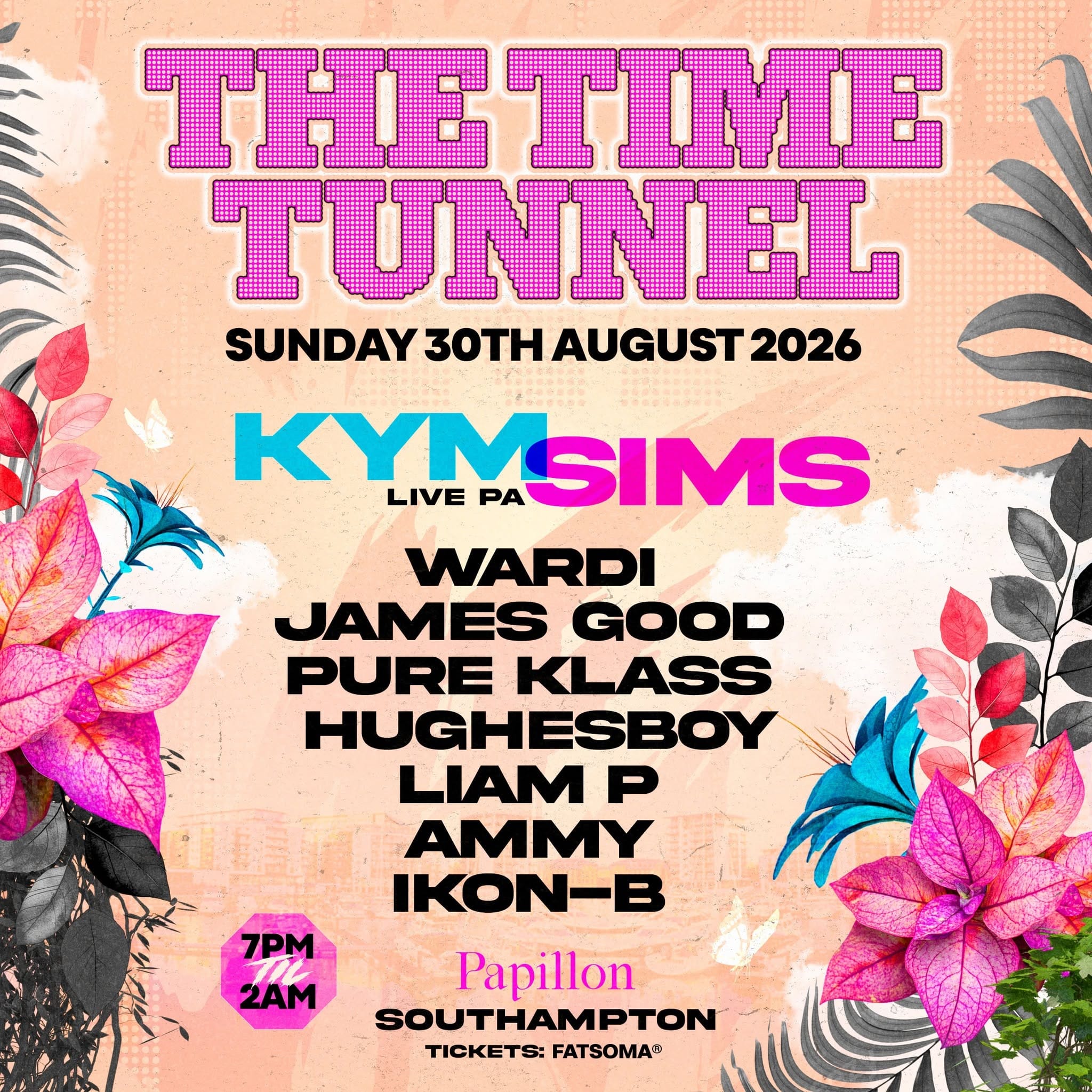 Time Tunnel Summer Party at Papillon Southampton