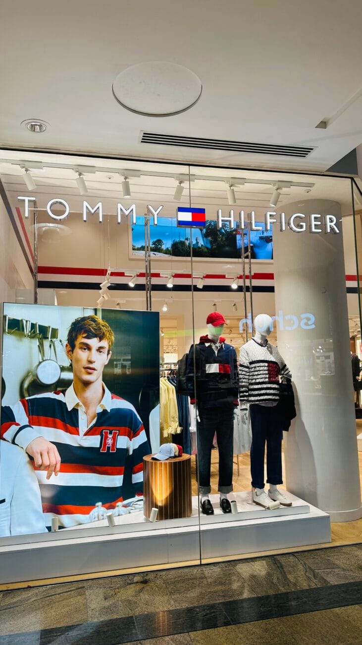 Tommy Hilfiger shopfront at Westquay, Southampton