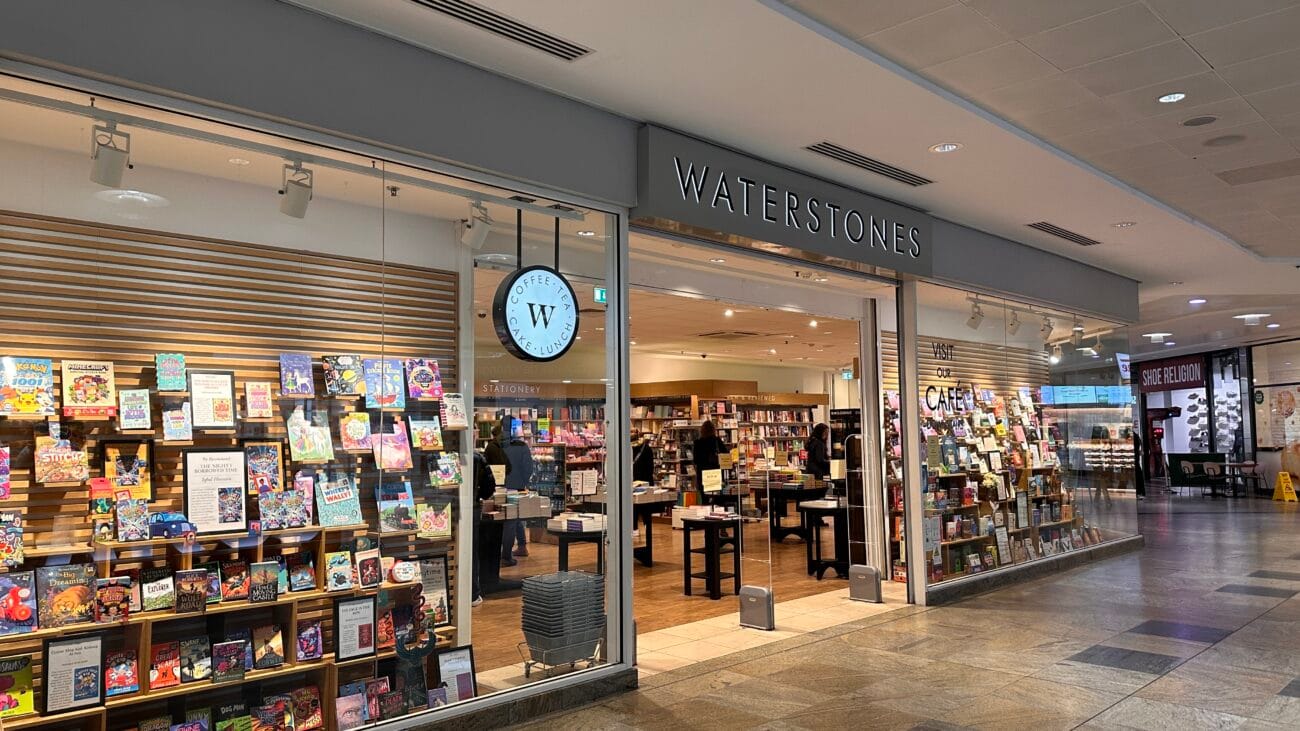 Waterstones shopfront at Westquay, Southampton