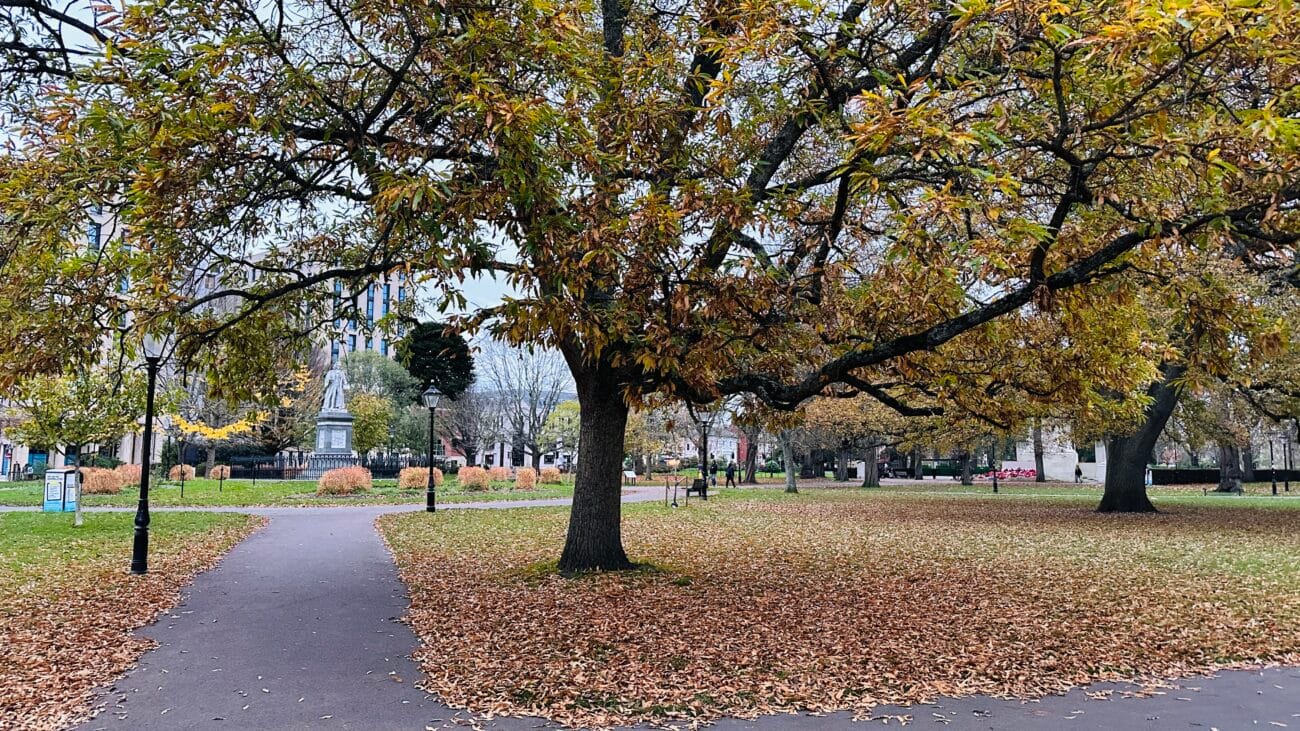 Watts Park lawns and mature trees, Southampton
