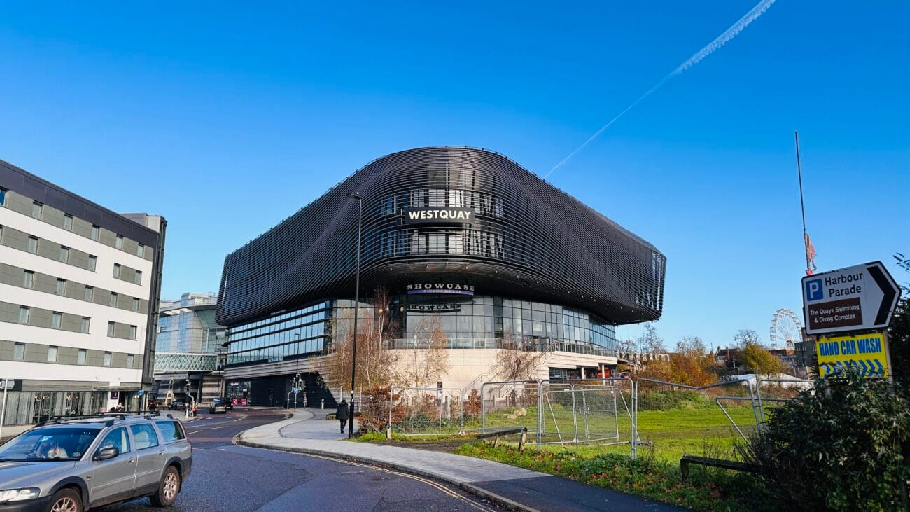 Westquay cinema and leisure exterior area