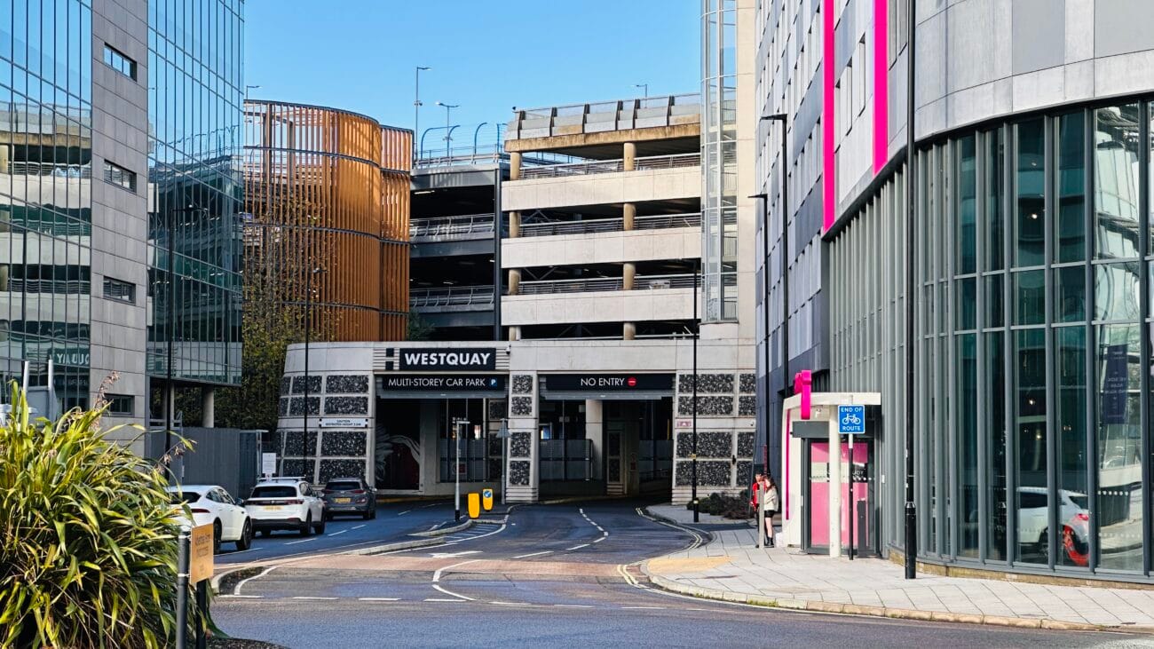 Westquay multi storey car park entrance