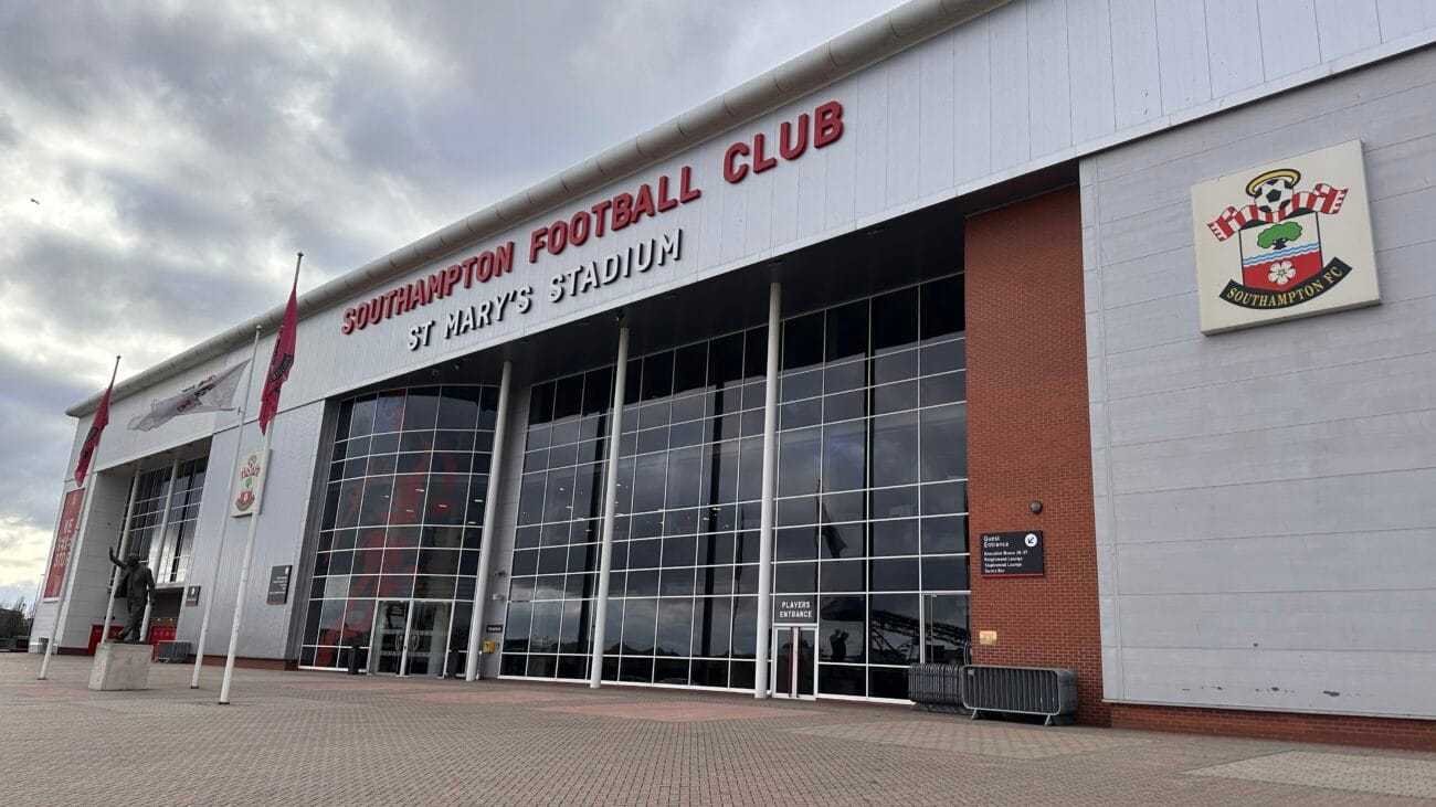 Wide view of St Mary’s Stadium exterior